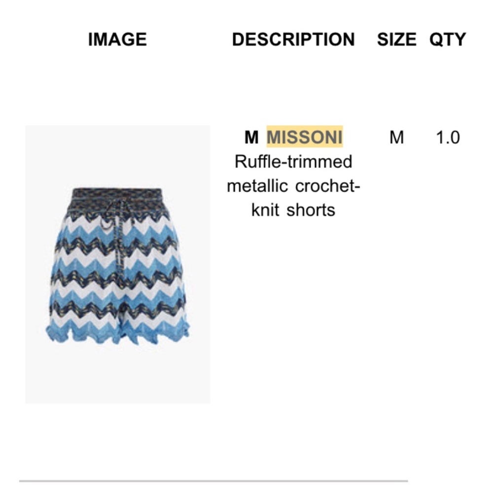 NWT Missoni Shorts - Picture 8 of 8